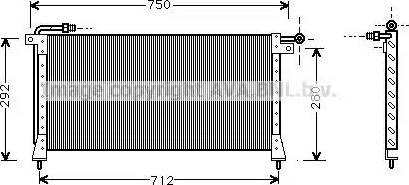 Ava Quality Cooling JR 5016 - Конденсатор, кондиціонер autocars.com.ua