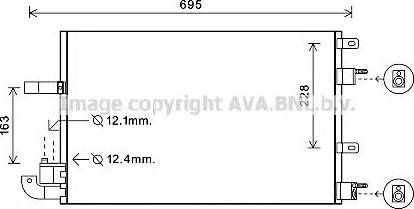 Ava Quality Cooling JR5050 - Конденсатор кондиционера avtokuzovplus.com.ua