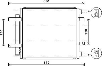 Ava Quality Cooling JR5053D - Конденсатор, кондиціонер autocars.com.ua