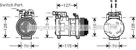 Ava Quality Cooling JRK058 - Компрессор кондиционера avtokuzovplus.com.ua