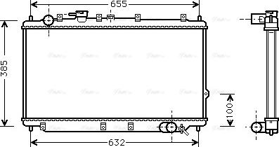 Ava Quality Cooling KA2114 - Радіатор, охолодження двигуна autocars.com.ua