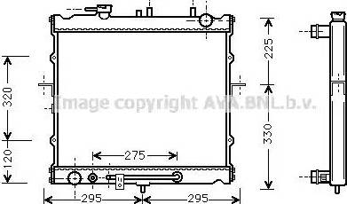 Ava Quality Cooling KA2023 - Радіатор, охолодження двигуна autocars.com.ua