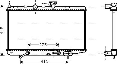 Ava Quality Cooling KA2034 - Радіатор, охолодження двигуна autocars.com.ua