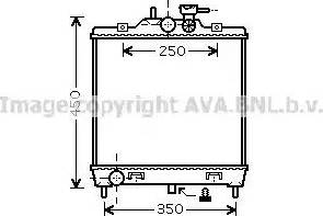 Ava Quality Cooling KA2064 - Радіатор, охолодження двигуна autocars.com.ua