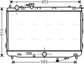 Ava Quality Cooling KA2070 - Радіатор, охолодження двигуна autocars.com.ua