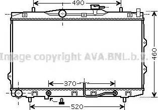 Ava Quality Cooling KA2075 - Радіатор, охолодження двигуна autocars.com.ua