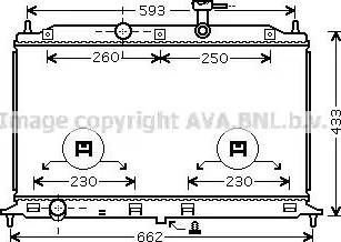 Ava Quality Cooling KA2077 - Радіатор, охолодження двигуна autocars.com.ua