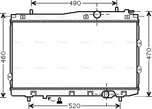 Ava Quality Cooling KA2087 - Радіатор, охолодження двигуна autocars.com.ua