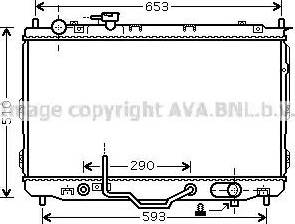 Ava Quality Cooling KA2096 - Радіатор, охолодження двигуна autocars.com.ua