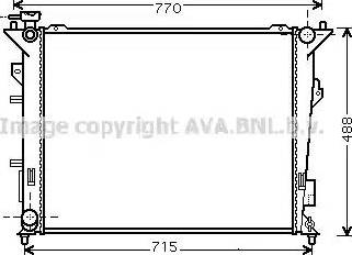 Ava Quality Cooling KA2107 - Радіатор, охолодження двигуна autocars.com.ua