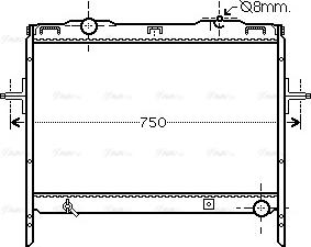 Ava Quality Cooling KA2128 - Радиатор, охлаждение двигателя autodnr.net