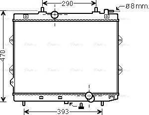 Ava Quality Cooling KA2129 - Радіатор, охолодження двигуна autocars.com.ua