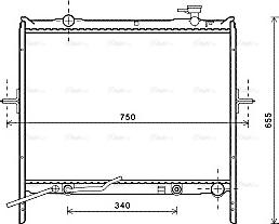 AVA KA2179 - Радіатор, охолодження двигуна autocars.com.ua