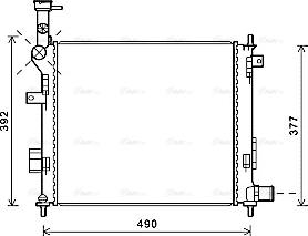 Ava Quality Cooling KA2189 - Радиатор, охлаждение двигателя avtokuzovplus.com.ua