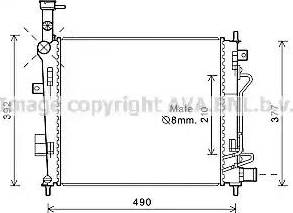 Ava Quality Cooling KA2191 - Радиатор, охлаждение двигателя avtokuzovplus.com.ua
