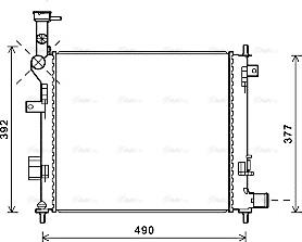 Ava Quality Cooling KA2201 - Радиатор, охлаждение двигателя avtokuzovplus.com.ua