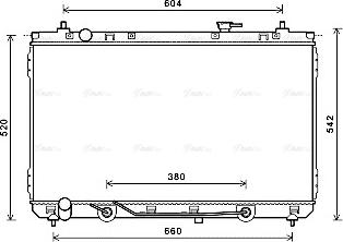 Ava Quality Cooling KA2231 - Радіатор, охолодження двигуна autocars.com.ua