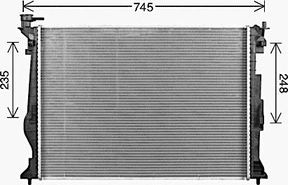 Ava Quality Cooling KA2342 - Радіатор, охолодження двигуна autocars.com.ua