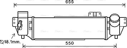 Ava Quality Cooling KA4209 - Интеркулер, теплообменник турбины avtokuzovplus.com.ua