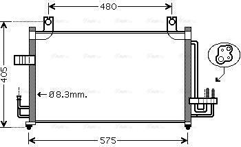 Ava Quality Cooling KA5068D - Конденсатор, кондиціонер autocars.com.ua