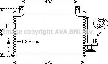 Ava Quality Cooling KA5068 - Конденсатор кондиционера avtokuzovplus.com.ua