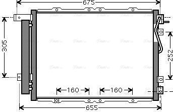 Ava Quality Cooling KA5091D - Конденсатор кондиционера avtokuzovplus.com.ua