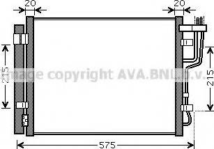 Ava Quality Cooling KA5100 - Конденсатор, кондиціонер autocars.com.ua