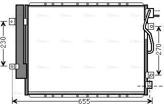 AVA KA5123D - Конденсатор, кондиціонер autocars.com.ua