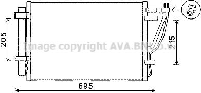 Ava Quality Cooling KA5147D - Конденсатор, кондиціонер autocars.com.ua