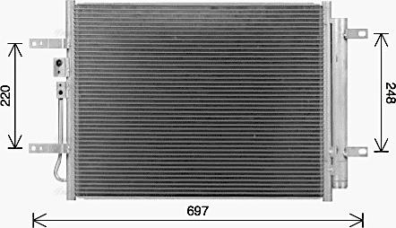 AVA KA5311D - Конденсатор, кондиціонер autocars.com.ua