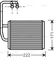 Ava Quality Cooling KA6076 - Теплообменник, отопление салона autodnr.net