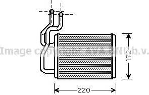 Ava Quality Cooling KA6118 - Теплообмінник, опалення салону autocars.com.ua