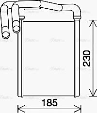 Ava Quality Cooling KA6289 - Теплообмінник, опалення салону autocars.com.ua