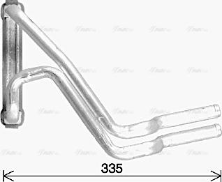 Ava Quality Cooling KA6306 - Теплообмінник, опалення салону autocars.com.ua