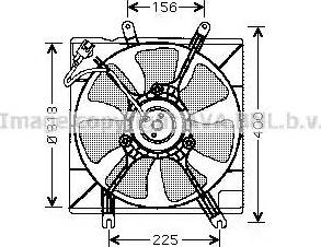 Ava Quality Cooling KA7501 - Вентилятор, охолодження двигуна autocars.com.ua