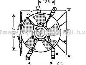 Ava Quality Cooling KA7503 - Вентилятор, охолодження двигуна autocars.com.ua