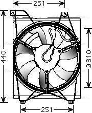 Ava Quality Cooling KA7516 - Вентилятор, охолодження двигуна autocars.com.ua