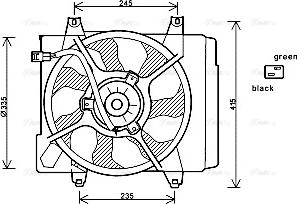 Ava Quality Cooling KA7520 - Вентилятор, охолодження двигуна autocars.com.ua