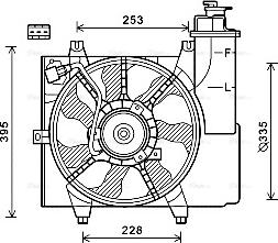 Ava Quality Cooling KA7528 - Вентилятор, охолодження двигуна autocars.com.ua