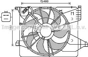 Ava Quality Cooling KA7539 - Вентилятор, охолодження двигуна autocars.com.ua