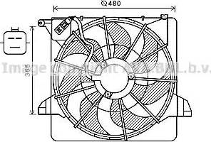Ava Quality Cooling KA7541 - Вентилятор, охолодження двигуна autocars.com.ua