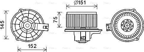 Ava Quality Cooling KA8235 - Вентилятор салону autocars.com.ua