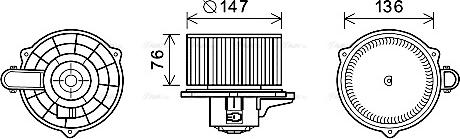 Ava Quality Cooling KA8248 - Вентилятор салону autocars.com.ua