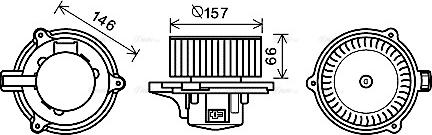 AVA KA8250 - Вентилятор салону autocars.com.ua