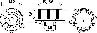 Ava Quality Cooling KA8254 - Вентилятор салону autocars.com.ua