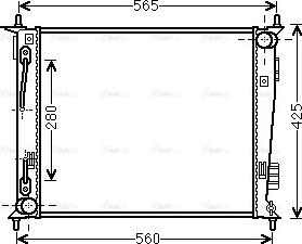 Ava Quality Cooling KAA2136 - Радіатор, охолодження двигуна autocars.com.ua
