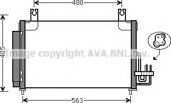 Ava Quality Cooling KAA5204 - Конденсатор, кондиціонер autocars.com.ua