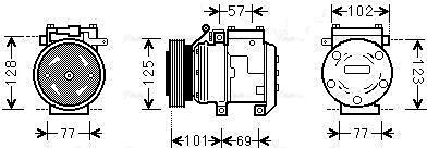 Ava Quality Cooling KAAK211 - Компрессор кондиционера autodnr.net