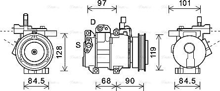 Ava Quality Cooling KAAK261 - Компресор, кондиціонер autocars.com.ua