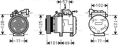 Ava Quality Cooling KAK211 - Компрессор кондиционера autodnr.net